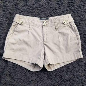 BANANA REPUBLIC 3.5" shorts tan khaki chino 2P